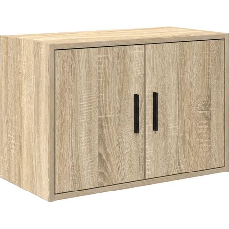 Armoire murale de garage rangement outils 60 x 30 x 41 cm pratique et durable en bois d'ingénierie chêne sonoma (1/5)