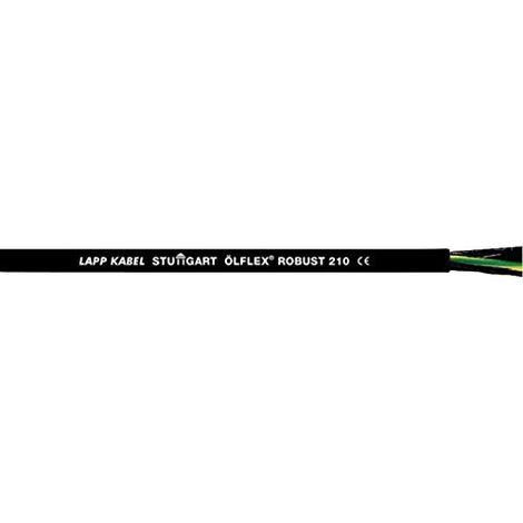 10 Meter Lapp 0021928 Ölflex Robust 210 Allwetter Steuerleitung 2 x 1,5 mm² I Leitung Außenbereich 2x1,5 ohne grün-gelben Schutzleiter I schwarze nummerierte Adern