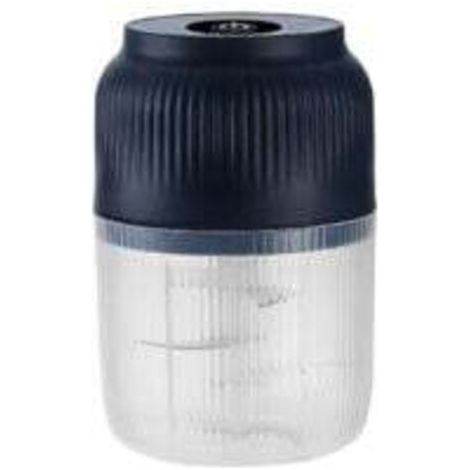 Hachoir électrique sans fil 400 ml amélioré, 6 lames, mini robot culinaire puissant, rechargeable par USB, lames en acier inoxydable, pour hacher la viande, le poisson, les oignons, l'ail, les légumes (1/5)