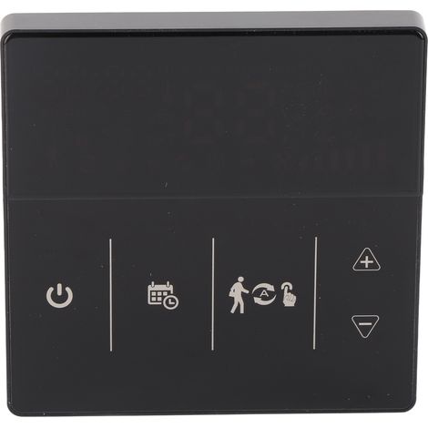 Thermostat intelligent avec écran tactile, application, commande vocale, Wi-Fi, contrôleur de température pour la maison, 90-240 V, noir
