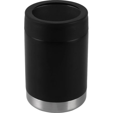 Refroidisseur de canette de 35 cl (12 oz) noir à double paroi en acier inoxydable pour voiture (1/5)