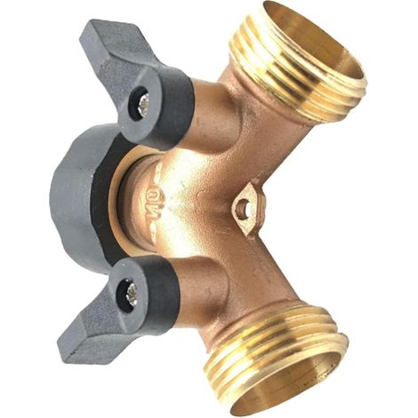 Raccord rapide pour tuyau d'arrosage, vanne à bille en laiton, séparateur 3/4", raccord pour robinet de jardin extensible