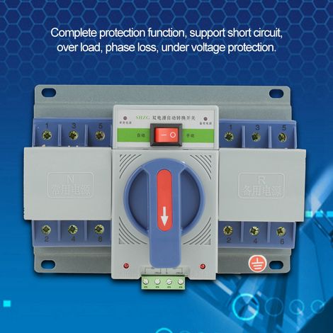 Stück 400V 63A 3P Mini Smart Dual Power Supply Automatischer Umschalter (1/5)