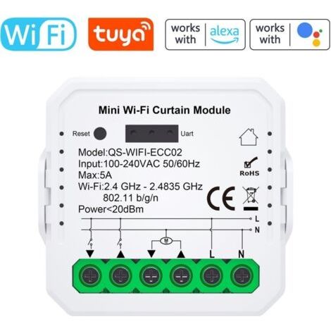 Module de rideau Wifi pour appareil domestique intelligent, module de rideau pour téléphone portable, application de contrôle à distance compatible avec Alexa Home pour le contrôle vocal (1/5)