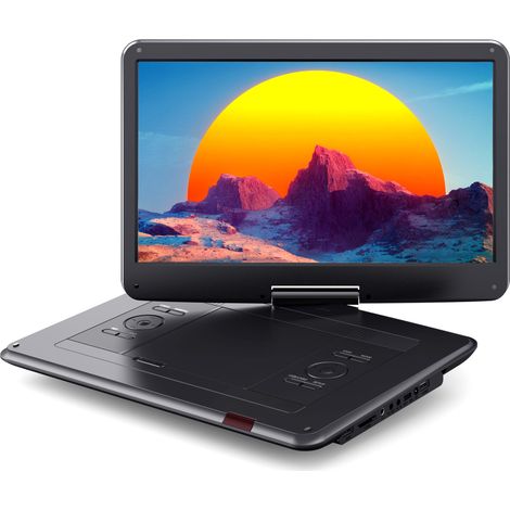 Lecteur DVD Portable 17,5" avec Écran HD 15,6", Batterie 5000mAh, sans Restriction Géographique, Deux Haut-Parleurs Stéréo, Prise en Charge USB/Carte SD/Synchronisation TV/Écran de Projection (1/5)