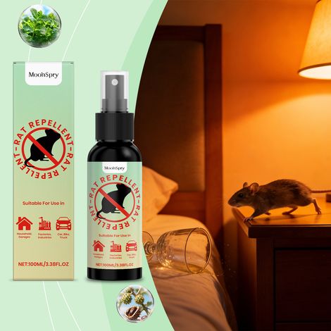Rat repellent spray for home and car, repels rats, prevents gnawing, safe, convenient, and suitable for multiple scenarios -- 100ml (1/5)