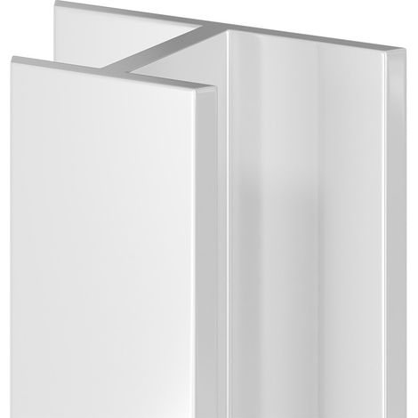 WholePanel 10mm Silver Aluminium Wall Panel H Joint Trim (1/5)