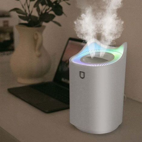 3L USB Humidifier For Bedroom With 2 Nozzles Continuous Misting 48H Home Office Yoga (1/4)