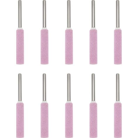 Lot de 10 pierres de meulage pour tronçonneuse 5,5 mm Compatible avec meuleuse (1/5)