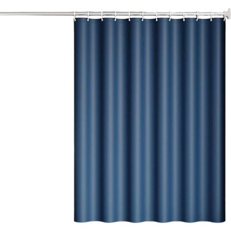 Tenda da doccia in tessuto antimuffa, lavabile, ad asciugatura rapida, per bagno e vasca, 180 x 200 cm, blu scuro. (1/5)