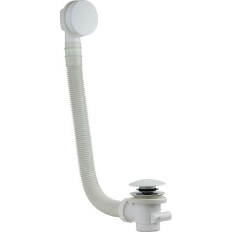 Columna de desagüe universal para bañeras en color blanco mate Vicario 1011/120.50 Blanco mate (1/2)