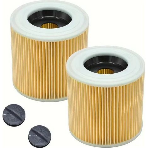 2er-Pack Filter für Kärcher Nass- und Trockensauger MV2 WD WD2 WD3 WD2 200 WD3 500 A2504 A2004, ersetzt 64145520 (1/5)