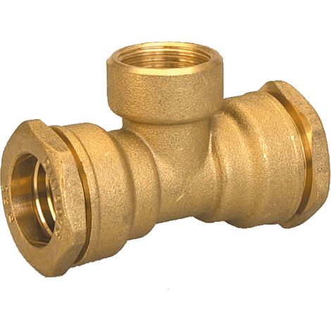 Té laiton compression ACS Femelle 1/2" PE25