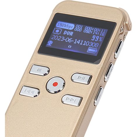 Enregistreur vocal numérique à déclenchement vocal, enregistrement audio de 220 heures, enregistreur MP3 pour conférences et réunions, 8 Go
