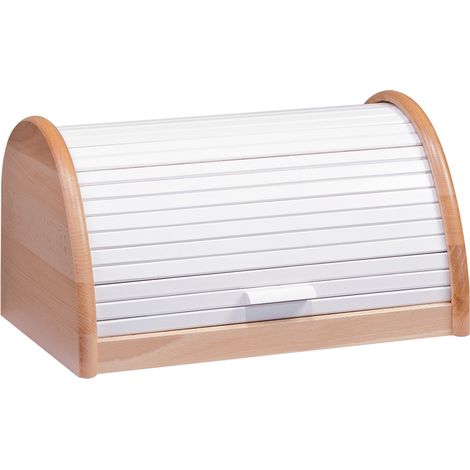 Zeller Cestino per il pane in legno naturale e bianco 25 x 39 cm