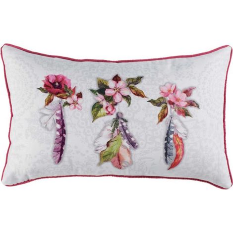 Coussin Déco "Printalia" 30x50cm Blanc