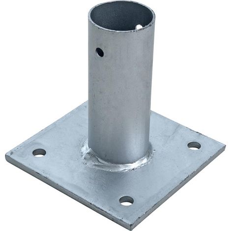 Aufschraubhülse Pfostenhülse Pfostenträger Bodenhülse rund für 34 mm Pfosten (1/2)