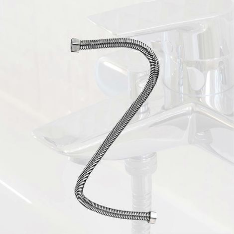 Tuyau ondulé en acier inoxydable compatible avec les chauffe-eau (1 pièce, argenté) (1/4)