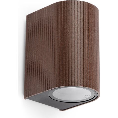 Faro Estela Applique murale extérieure Estela, brun rouille, culot GU10, IP65