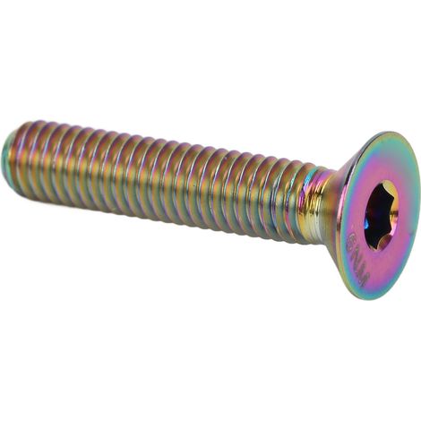 Tige de potence RISK Vis de fixation M6x30mm Alliage de titane pour réparation vélo Éclatante (1/5)