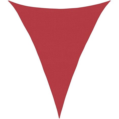 Vela Parasole 160 g/m² Rossa 4x5x5 m in HDPE vidaXL