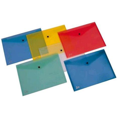Buste Con Bottone Pull King Mec - A4 - Assortiti - Conf. 5