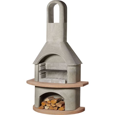 Buschbeck Gartenkamin Carmen BBQ Kohlegrill Holzgrill Grillkamin Grill (1/4)