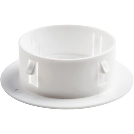 Couvercle de protection pour trou mural, matériau PP solide, couvercle amovible Cache-trou mural décoratif pour obturer les meubles de cuisine, armoire, bibliothèque, placard (80 mm) (1/4)