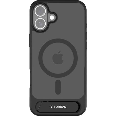 Funda Torras Pstand Series para iPhone 16 Plus (Negra)