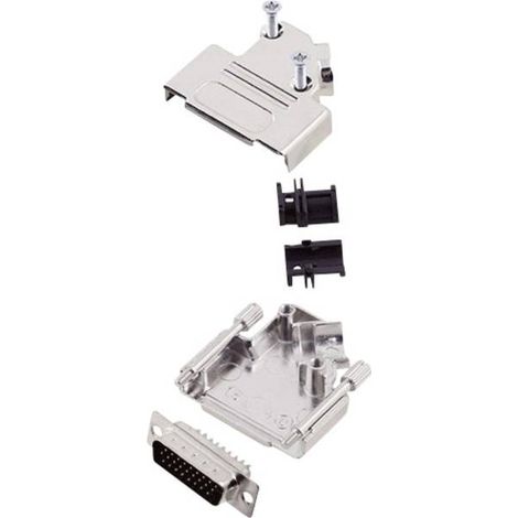 encitech D45ZK15-HDP26-K 6355-0013-02 KIT connettori maschio SUB-D 45 ° Numero Poli (num): 26 Punte a saldare 1 KIT