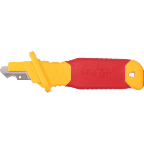 Couteau à dénuder les gaines de câbles haute tension 1000 V, résistant à l'isolation magnétique, pour électricien KN002 (1/5)