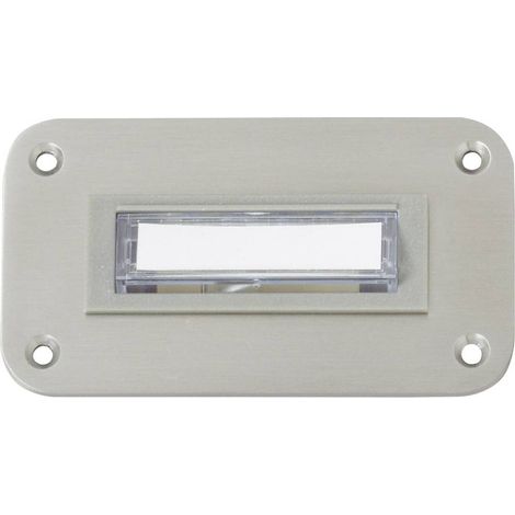 Heidemann 70142 Pulsantiera per campanello con targhetta 1 parte acciaio inox 24 V/1 A