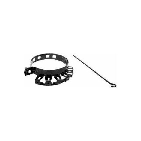 Cintre à vêtements en acier émaillé – Application sur tuyau de poêle – Diamètre 8/13 cm – Pour poêles à bois – Riva