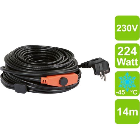 KERBL Frostschutz-Heizleitung mit Thermostat Länge 14 m, frostfrei bis -45¡ C (1/5)