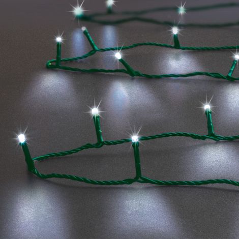 Guirlande Lumineuse Extérieur 18 m 180 LED Blanc froid 8 jeux de lumière - Feeric Christmas (1/2)