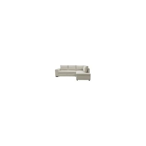 Canapé d'angle ALYA convertible et réversible 4 places en velours cotelé - Beige (1/5)