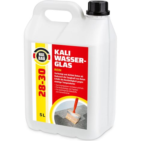 HALBAU Kaliwasserglas HB28-30 Betonimprägnierung Holzschutz Grundierung Konservierung - 5L (1/5)