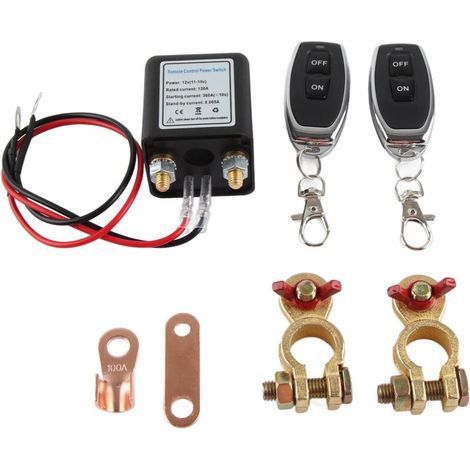 SJLERST Interrupteur de Déconnexion de Batterie de Voiture à Distance 12 V Interrupteur de Mise Hors Tension (1/5)