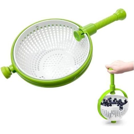 Essoreuse à salade - Non spécifié - Pliable - Blanc - Compatible lave-vaisselle - Compacte (1/4)