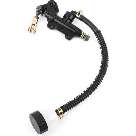 Pompe à cylindre de frein à pied arrière, maître de conception pliable antirouille noir antioxydant pour moto (1/5)