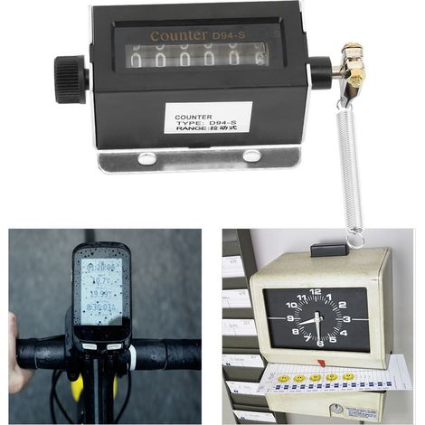 Compteur mécanique à tirage réinitialisable à 6 chiffres D94-S 0-999999 (1/5)