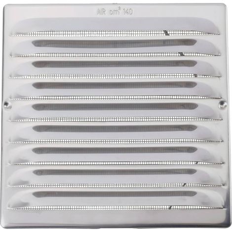 WALLAIR GRILLE DAÉRATION ACIER INOXYDABLE CONVIENT POUR Ø DE TUBE: 12.5 CM 560282 (1/3)