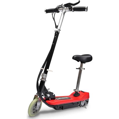 vidaXL Trottinette électrique avec Siège 120 W Rouge (1/5)