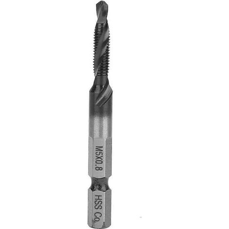 Tournevis taraudeur multifonctionnel avec jeu de forets intégré M5 x 0,8 (TIAIN) (1/4)