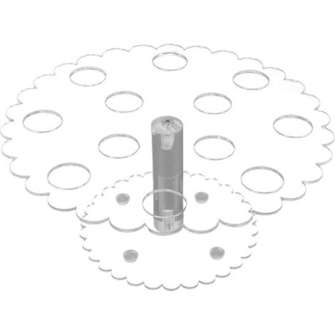 Présentoir à 12 pétales pour glaces et rouleaux de sushis en acrylique transparent (1/5)