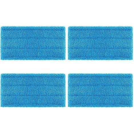(blau) 4 Mikrofasertücher, kompatibel mit dem Swiffer WetJet Wischmopp. Nachfüllpackung für Swiffer WetJet aus hochwertiger Mikrofaser. (1/4)