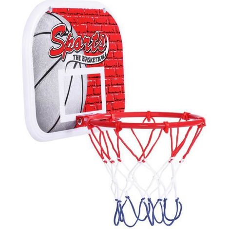 Cercle Panier de Basket Mural Anneau de Basketball Intérieur/Extérieur pour Enfants pratique (1/4)