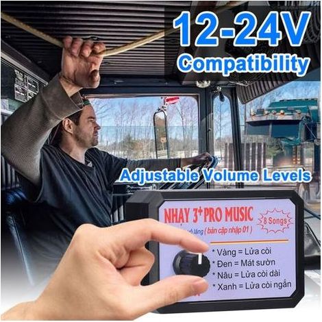 Contrôleur de klaxon de voiture, unité de contrôle sonore pour haut-parleur électrique avec 12 effets de commutation, 12-24V, convient aux camions et aux navires. (1/5)