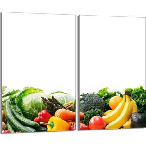 Placa protectora de vidrio para estufa 2x30x52 Verduras (1/5)