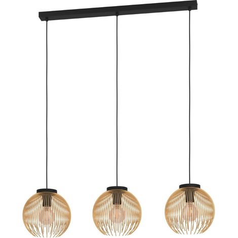 Eglo Suspension VENEZUELA doré et noir 235 cm largeur (1/3)